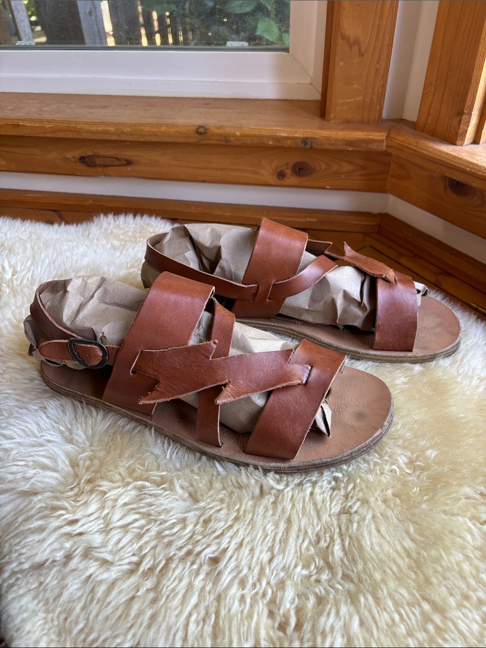 Vintage Greek Lightening Sandals